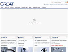 Tablet Screenshot of great-faucet.com